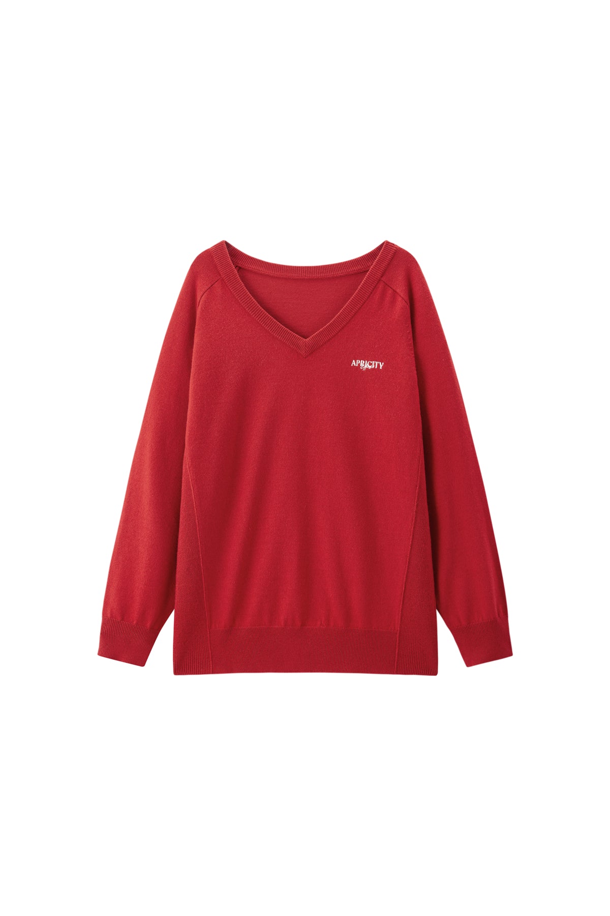 Women's V-Neck Knit Sweater with Detachable Hooded Cape