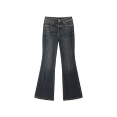 Women's High-Waist Slim-Fit Flared Pants