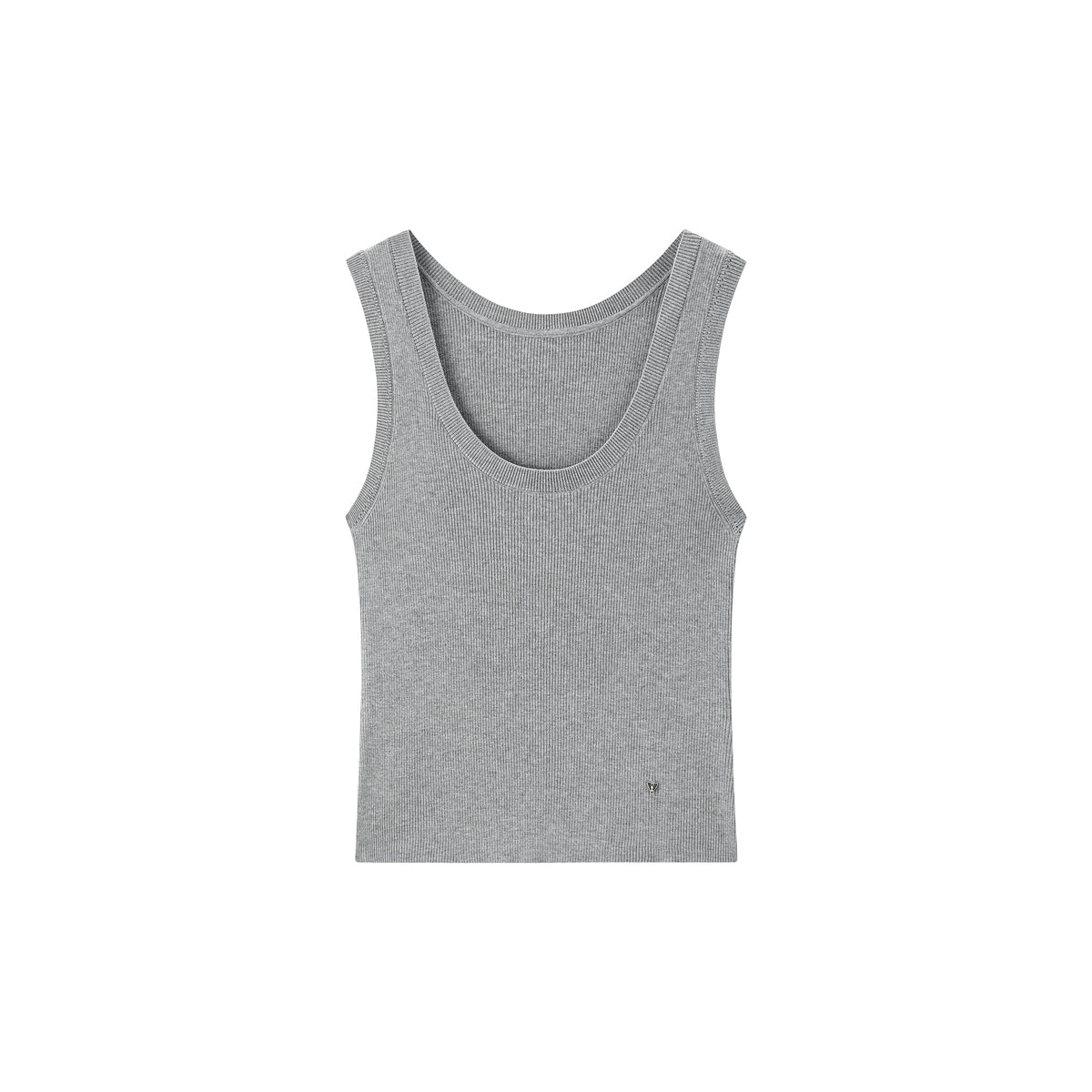 Women's Solid U-Neck Knit Tank Top