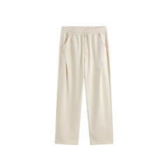 Men's Beige Straight-Leg Sweatpants