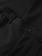 Men's Black Tapered Pants