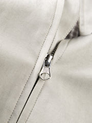 Men's Stand-Collar Jacket with Elastic Hem