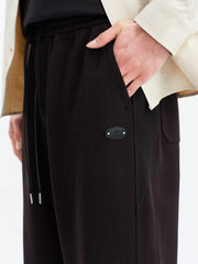 Men's Jacquard Drawstring Casual Pants