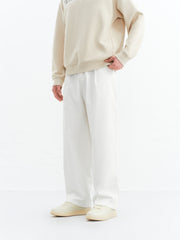 Men's White Straight-Leg Pants