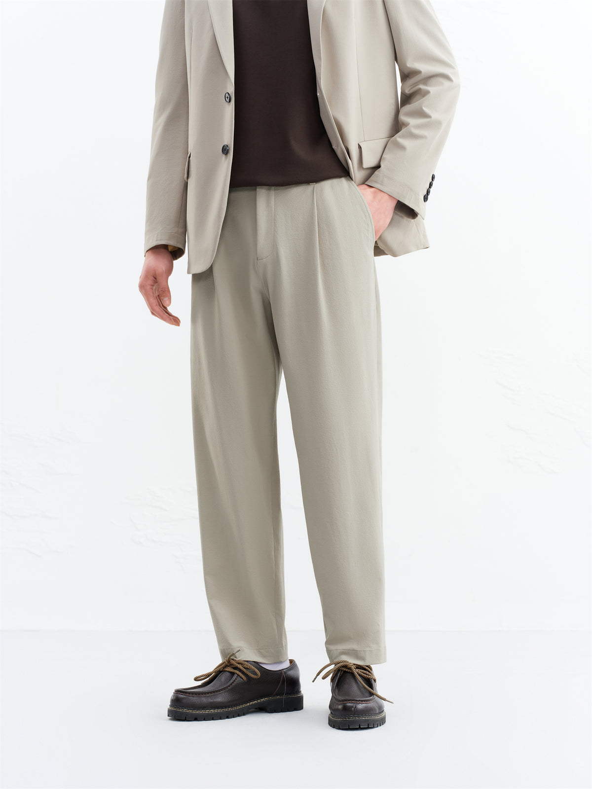 Men's Seersucker Tapered Pants