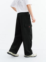 Men's Drawstring-Waist Straight-Leg Cargo Pants