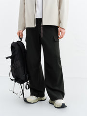 Men's Drawstring-Waist Straight-Leg Cargo Pants