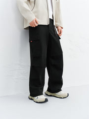 Men's Drawstring-Waist Straight-Leg Cargo Pants