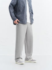 Men's Solid Drawstring-Waist Casual Pants