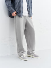 Men's Solid Drawstring-Waist Casual Pants