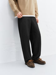 Men's Textured Straight-Leg Casual Pants
