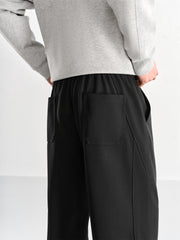 Men's Jacquard Drawstring Casual Pants