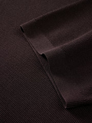 Men's Open-Collar Knit Polo Shirt