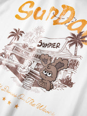 Men's Loose-Fit T-Shirt with Back Print