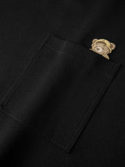 Men's Loose-Fit T-Shirt with Bear Embroidery