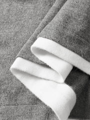 Men's Henley Collar Knit T-Shirt