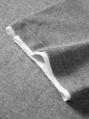 Men's Henley Collar Knit T-Shirt