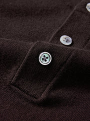 Men's Henley Collar Knit T-Shirt