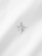 Men's Slim-Fit Solid Shirt with Embroidery