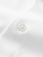 Men's Slim-Fit Solid Shirt with Embroidery