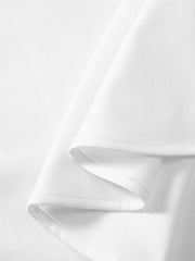 Men's Slim-Fit Solid Shirt with Embroidery