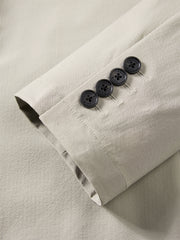Men's Seersucker Notch-Lapel Blazer