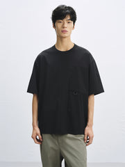Men's Relaxed-Fit Outdoor-Style Panelled T-Shirt
