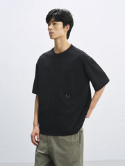 Men's Relaxed-Fit Outdoor-Style Panelled T-Shirt