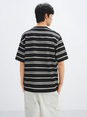 Men's Striped Half Sleeve T-Shirt