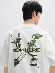 Men's Contrast Print Cotton T-Shirt