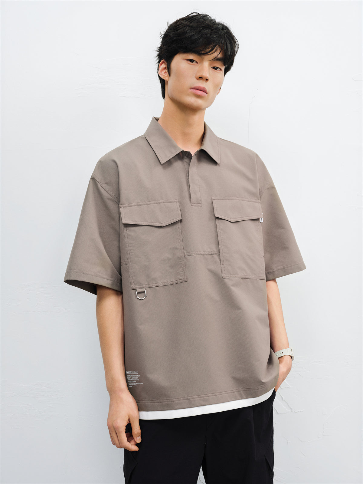 Men's Utility Polo Shirt with Patch Pockets