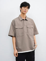 Men's Utility Polo Shirt with Patch Pockets