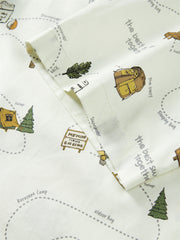 Men's Cotton Short-Sleeve Shirt with Allover Print