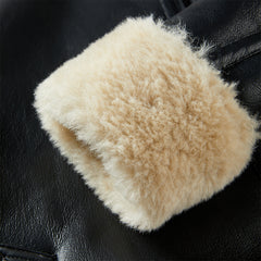 Women's PU Fleece Patchwork Jacket