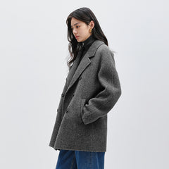 Women's Straight Wool Coat
