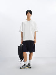 Men's White Utility Pocket Oversized T-Shirt