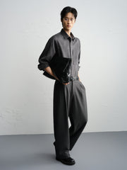 Men's Casual Oil-Painting Texture Shirt