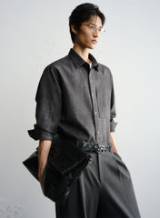 Men's Oil-Paint Gradient Textured Shirt