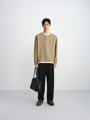 Men's Textured Straight-Leg Casual Pants