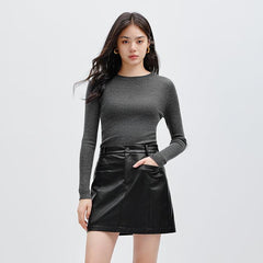 Women's Round Neck Wool Pullover