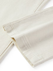 Women's Beige High Waist Tapered Jeans