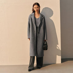 Women's Straight Wool Coat