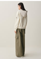 Women's Soft Hooded Jacket with Down-Filled Hood