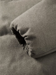 Men's Short Puffer Jacket with Faux Fur Collar