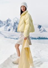 Women's Short Oversized Quilted Down Jacket