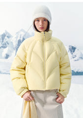 Women's Short Oversized Quilted Down Jacket
