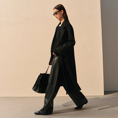 Women's Straight Double-faced Wool Coat