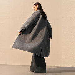 Women's Straight Wool Coat