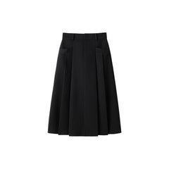 *US Final Sale*Women's Pleated A Line Midi Skirt