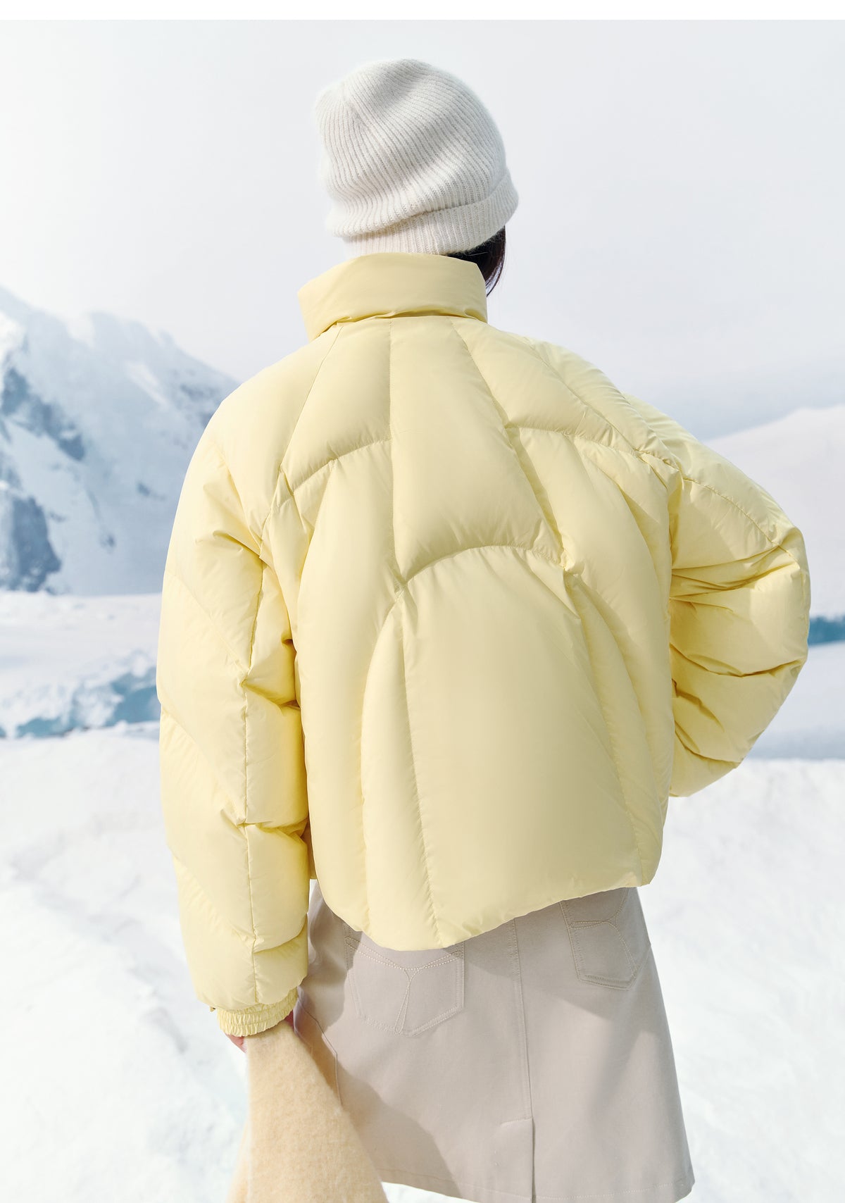 Women's Short Oversized Quilted Down Jacket